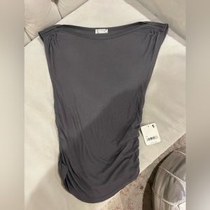 NWT Free People Charcoal Grey T Shirt